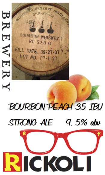 Bourbon Peach Strong Ale (ST. RICKOLIS)